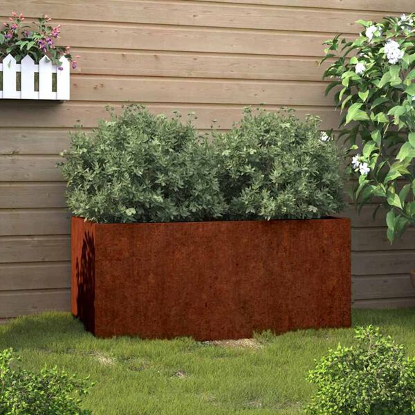 vidaXL Planter 62x40x39 cm Corten Steel