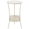 vidaXL Bistro Table Vintage Style Round Metal 40x70 cm White