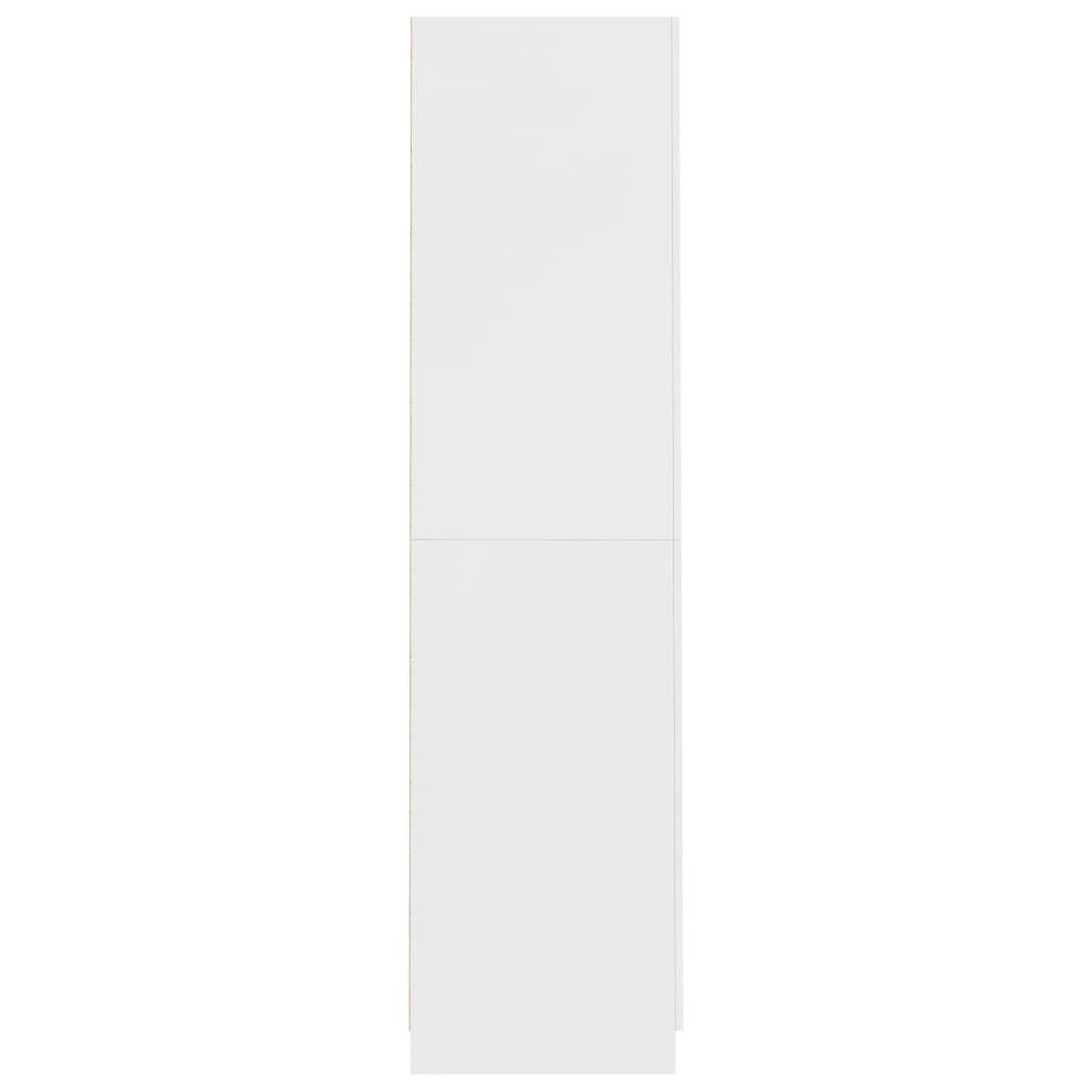 vidaXL Wardrobe White 90x52x200 cm Engineered Wood