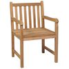 vidaXL Outdoor Chairs 4 pcs Solid Teak Wood