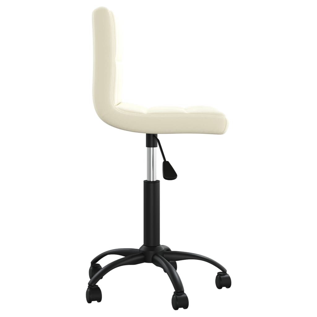 vidaXL Swivel Office Chair Cream Velvet