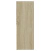 vidaXL Book Cabinet Sonoma Oak 67x24x161 cm Engineered Wood