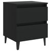 vidaXL Bed Cabinets 2 pcs Black 40x35x50 cm Engineered Wood