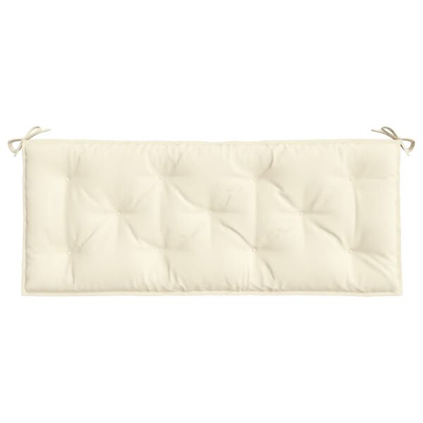 vidaXL Garden Bench Cushion Cream 120x50x7 cm Oxford Fabric