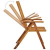 vidaXL Folding Garden Chairs 8 pcs Solid Acacia Wood