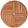 vidaXL Garden Dining Table Ø110x75 cm Solid Wood Teak