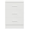 vidaXL Bedside Cabinets 2 pcs White 38x35x56 cm Engineered Wood