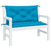 vidaXL Garden Bench Cushions 2pcs Light Blue 100x50x7 cm Oxford Fabric