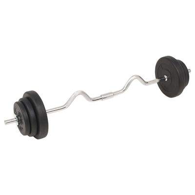 vidaXL Barbell and Dumbbell Set 30 kg,  vidaXL Barbell and Dumbbell Set 30 kg