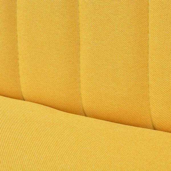 vidaXL Sofa Fabric 117x55.5x77 cm Yellow