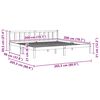 vidaXL Bed Frame without Mattress Grey Solid Wood 200x200 cm