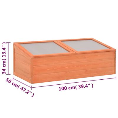 vidaXL Greenhouse Wood 100x50x34 cm,  vidaXL Greenhouse Wood 100x50x34 cm
