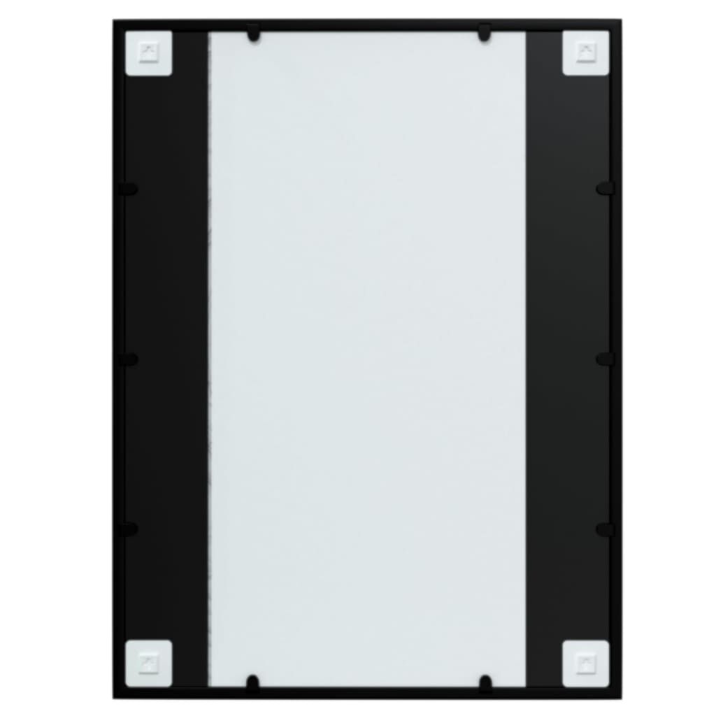 vidaXL Wall Mirrors 3 pcs Black 80x60 cm Metal