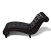 vidaXL Chaise Longue Brown Faux Leather