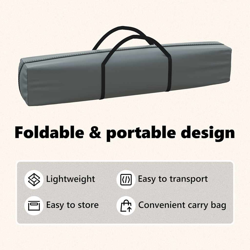 vidaXL Folding Party Tent with Sidewalls Anthracite 3x6 m