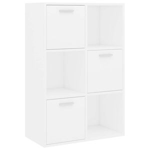 vidaXL Storage Cabinet White 60x29,5x90 cm Engineered Wood