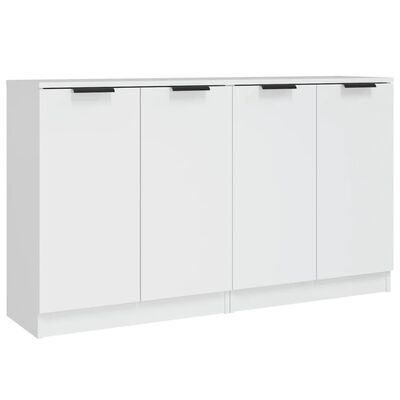 vidaXL Sideboards 2 pcs White 60x30x70 cm Engineered Wood, white vidaXL Sideboards 2 pcs White 60x30x70 cm Engineered Wood