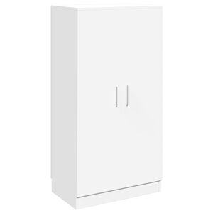 vidaXL Shoe Cabinet 7 Shelves White