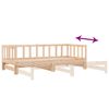 vidaXL Pull-out Day Bed without Mattress 2x(90x200)cm