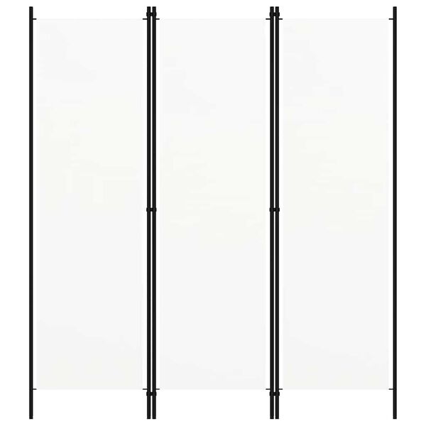 vidaXL 3-Panel Room Divider White 150x180 cm