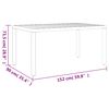 vidaXL 7 Piece Garden Dining Set Black and Brown Aluminium