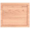 vidaXL Bathroom Countertop Light Brown 60x50x(2-4) cm Treated Solid Wood