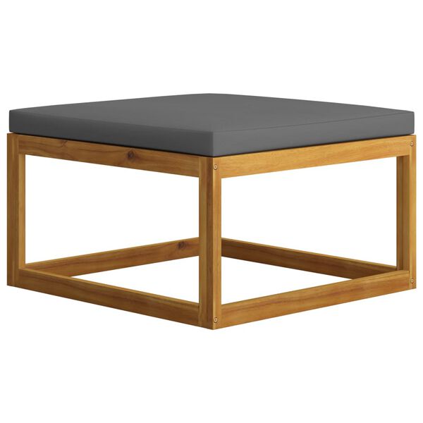 vidaXL 5 Piece Garden Lounge Set with Cushion Solid Acacia Wood