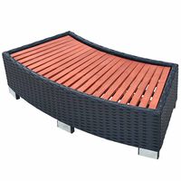 vidaXL Spa Step Poly Rattan 92x45x25 cm Black, black vidaXL Spa Step Poly Rattan 92x45x25 cm Black