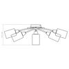 vidaXL Ceiling Lamp with Ceramic Shades for 5 E14 Bulbs White Cone
