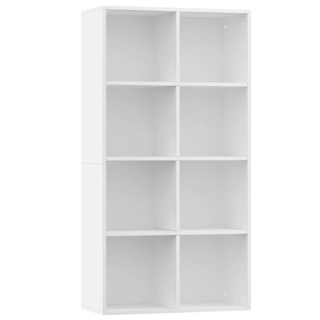 vidaXL Book Cabinet/Sideboard White 66x30x130 cm Engineered Wood