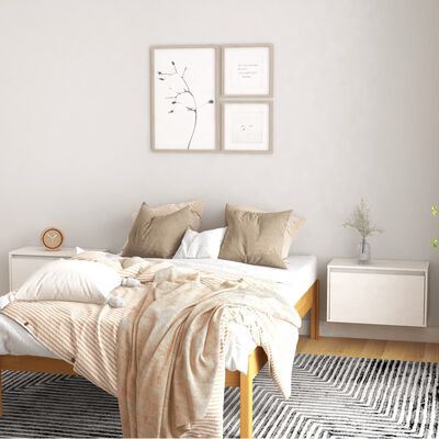 vidaXL Wall Cabinets 2 pcs White 60x30x35 cm Solid Pinewood, white vidaXL Wall Cabinets 2 pcs White 60x30x35 cm Solid Pinewood