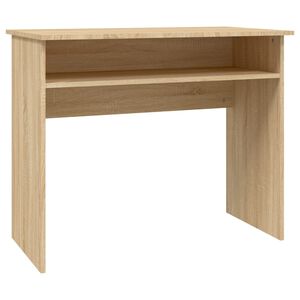 vidaXL Desk Sonoma Oak 90x50x74 cm Engineered Wood