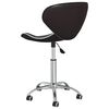 vidaXL Swivel Dining Chairs 2 pcs Brown Faux Leather