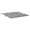 vidaXL Garden Bench Cushion Grey 100x(50+50)x7cm Oxford Fabric