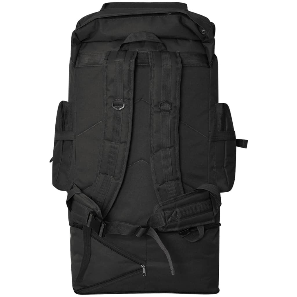 vidaXL Army-Style Backpack XXL 100 L Black
