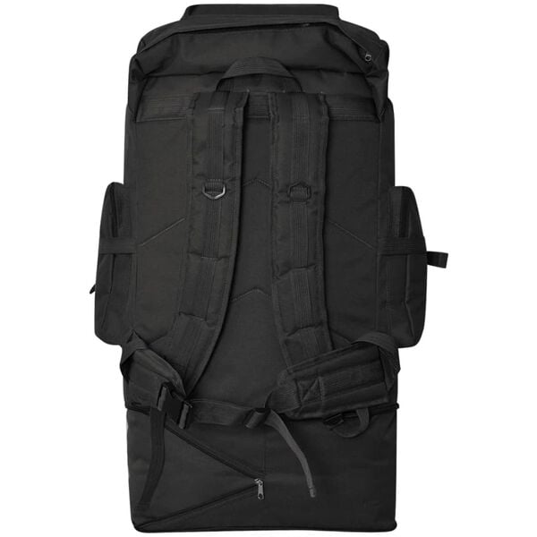 vidaXL Army-Style Backpack XXL 100 L Black