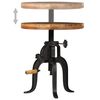 vidaXL Side Table 45x (45-62) cm Solid Reclaimed Wood and Cast Iron