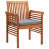 vidaXL Garden Dining Chairs with Cushions 8 pcs Solid Wood Acacia