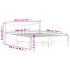 vidaXL Bed Frame without Mattress White 160x200 cm Solid Wood Pine