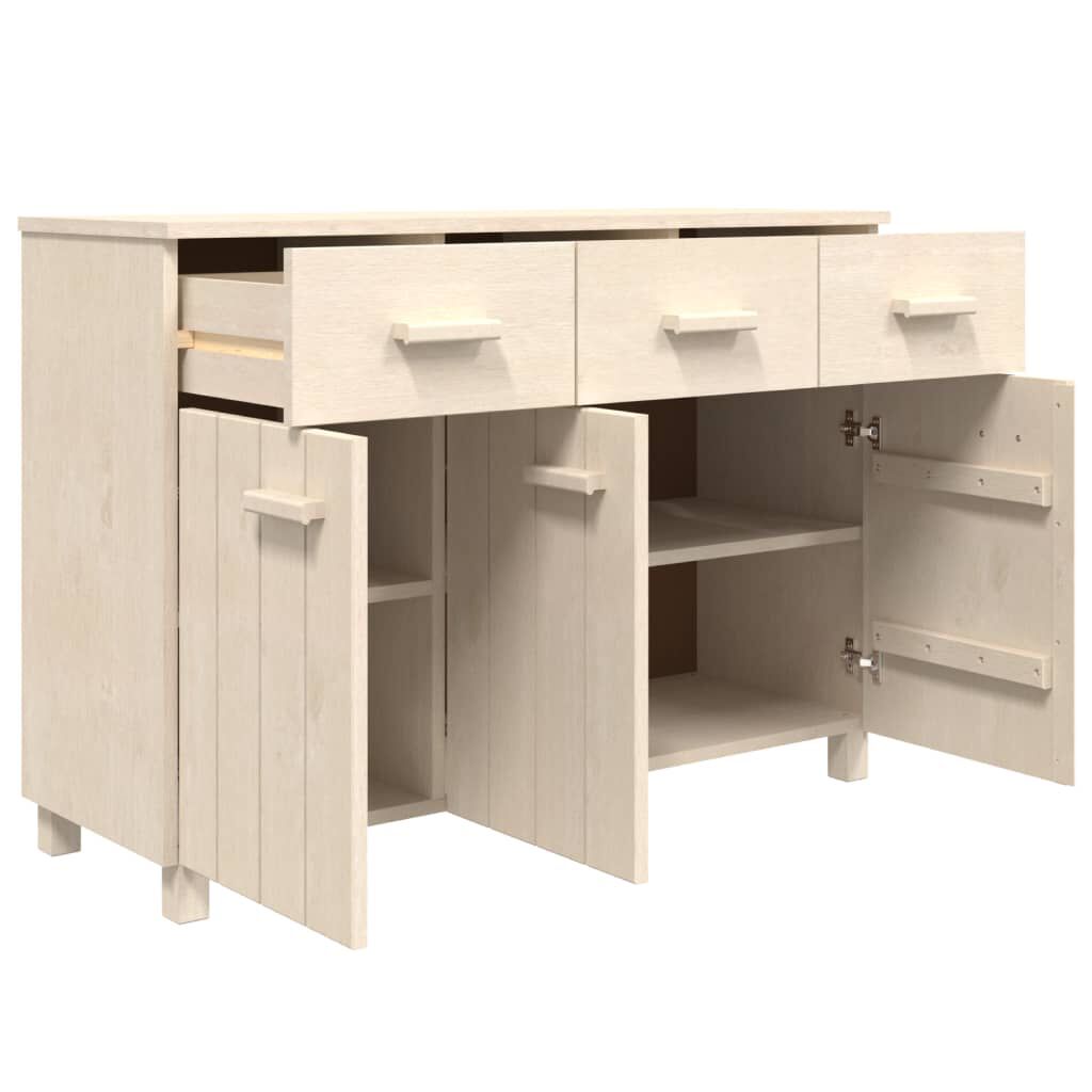 vidaXL Sideboard HAMAR Honey Brown 113x40x80 cm Solid Wood Pine