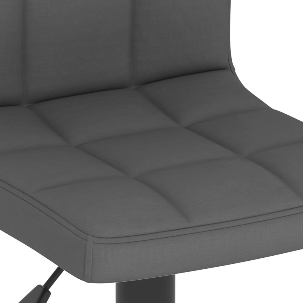 vidaXL Bar Stool Dark Grey Fabric