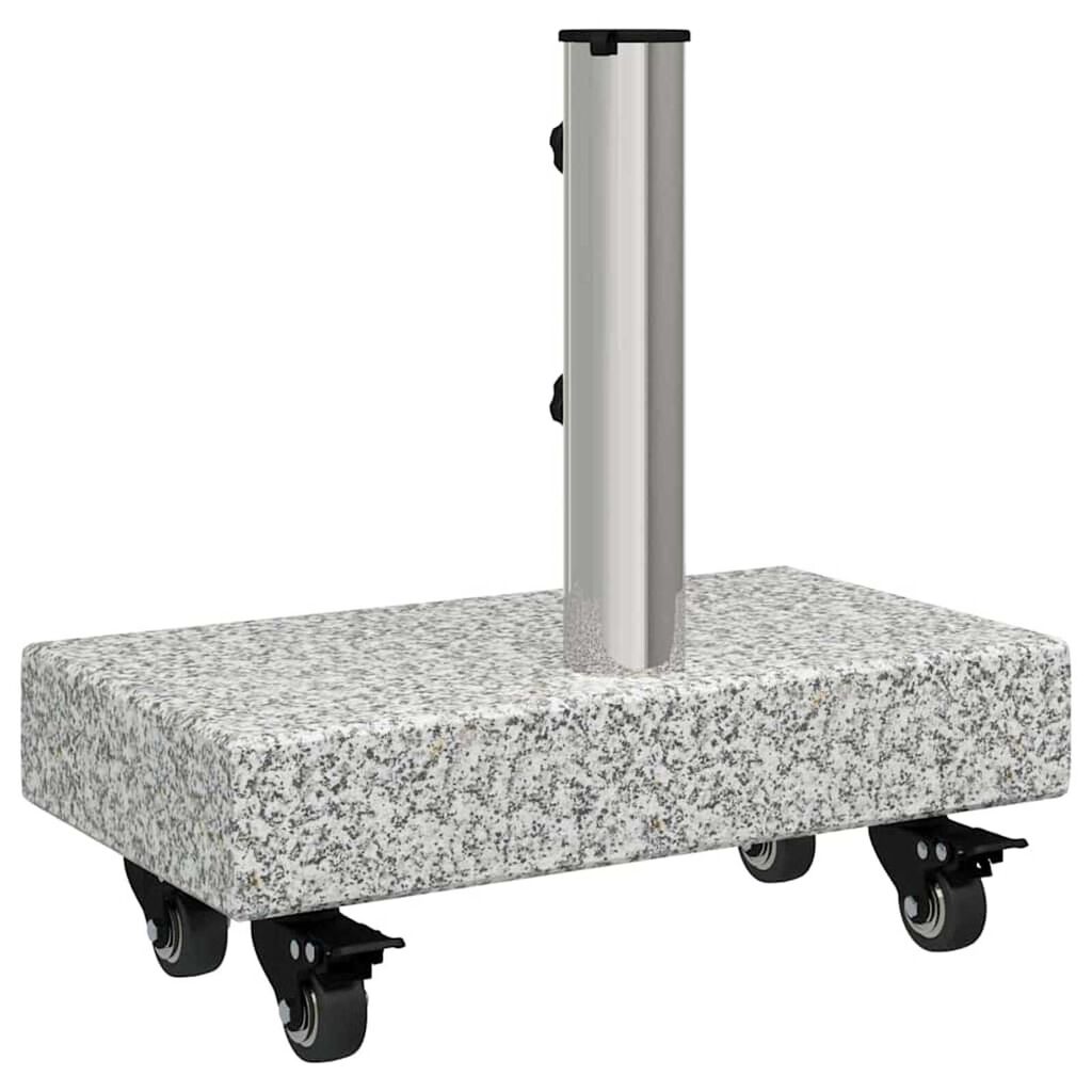 vidaXL Umbrella Base Light Grey 45x25x8.3 cm Granite