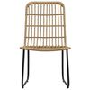vidaXL 5 Piece Outdoor Dining Set Poly Rattan and Glass