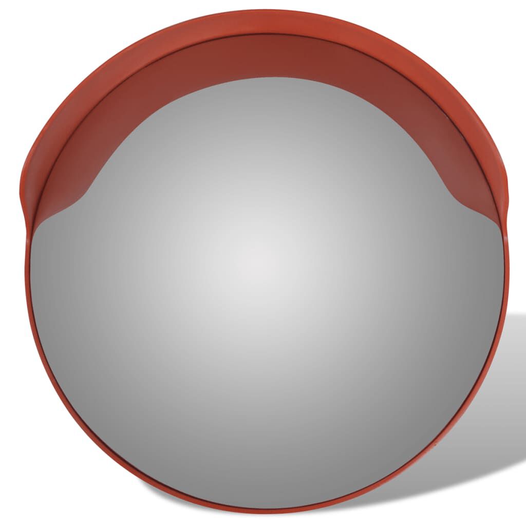 Convex Traffic Mirror PC Plastic Orange 60 cm Outdoor