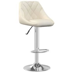 vidaXL Bar Stool Cream Velvet