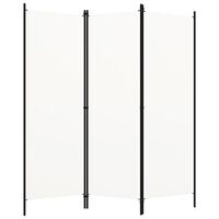 vidaXL 3-Panel Room Divider White 150x180 cm