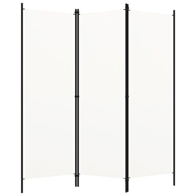 vidaXL 3-Panel Room Divider White 150x180 cm, white vidaXL 3-Panel Room Divider White 150x180 cm
