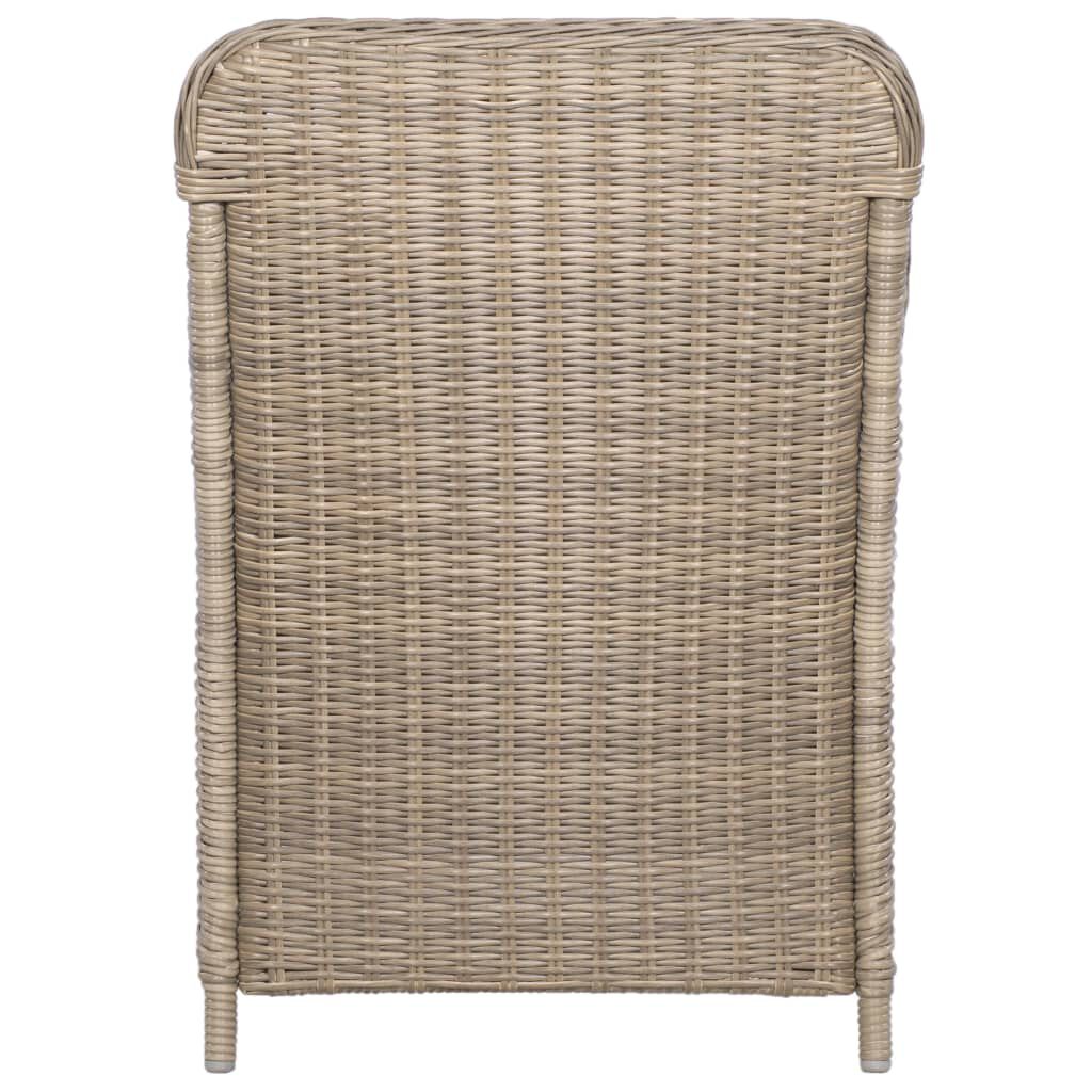 vidaXL 5 Piece Garden Dining Set Brown