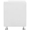 vidaXL Cube Armchair White Faux Leather