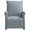 vidaXL Recliner Chair Light Grey Fabric